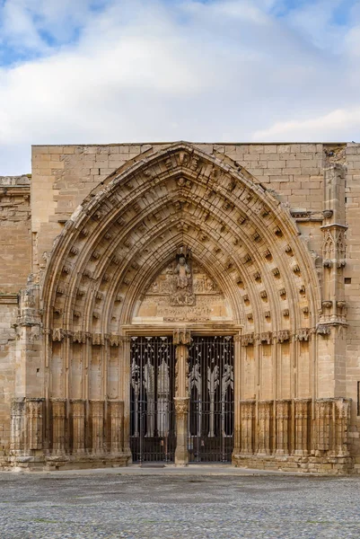 Cathedral Mary Seu Vella Lleida Roma Katolik Piskoposluk Bölgesi Lleida — Stok fotoğraf