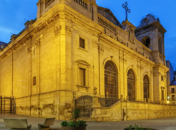 Nuova Cattedrale Lleida Serata Spagna — Foto Stock