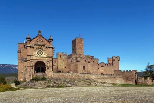 Castle Xavier Est Situé Sur Une Colline Navarre Espagne — Photo