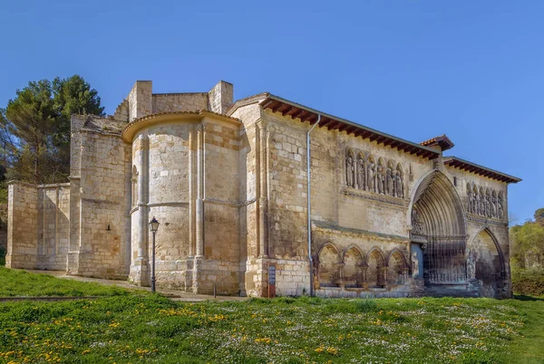 Kostel Nejsvětější Sepulchre Jedním Nejlepších Příkladů Gotické Sochy Navarre Estella — Stock fotografie