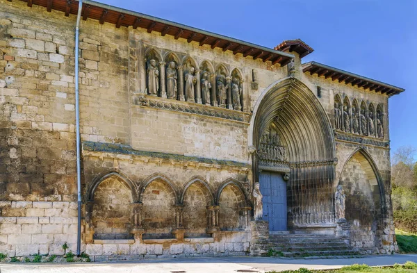 Die Grabeskirche Ist Eines Der Schönsten Beispiele Gotischer Bildhauerei Navarra — Stockfoto