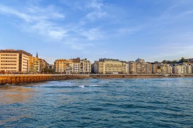 Bay of Biskay, İspanya'dan San Sebastian görünümünü