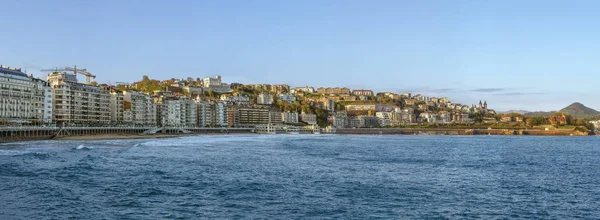 Vista Panorâmica San Sebastian Baía Biscaia Espanha — Fotografia de Stock