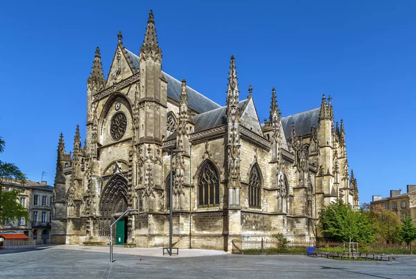 Basílica San Miguel Burdeos Una Iglesia Gótica Llamativa Burdeos Francia —  Fotos de Stock