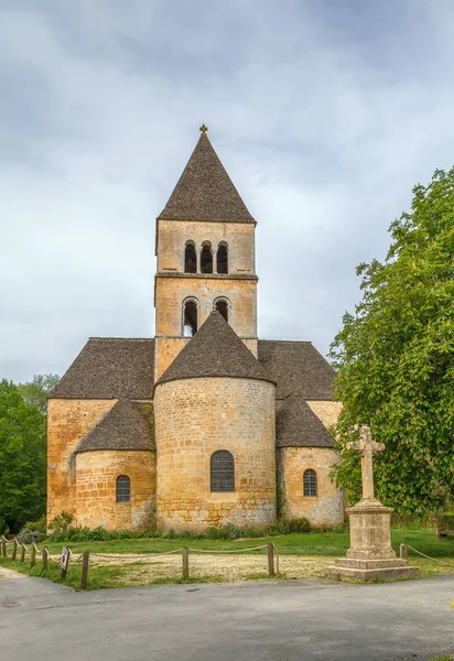 Iglesia Románica Siglo Xii Clasificada Como Monumento Histórico Saint Leon — Foto de Stock