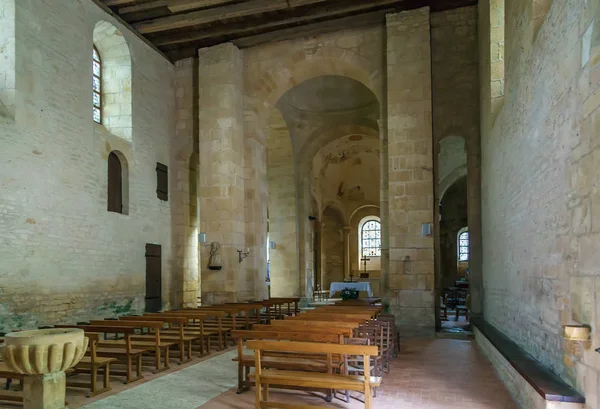 Saint-Leon-sur-Vezere, Dordogne, Fransa 'da tarihi bir anıt olarak sınıflandırılan Roma kilisesi (XIIth yüzyıl)