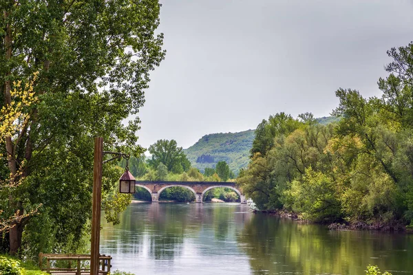 Dordogne Nehri Yakınında Beynac Cazenac Fransa Görünümünü — Stok fotoğraf