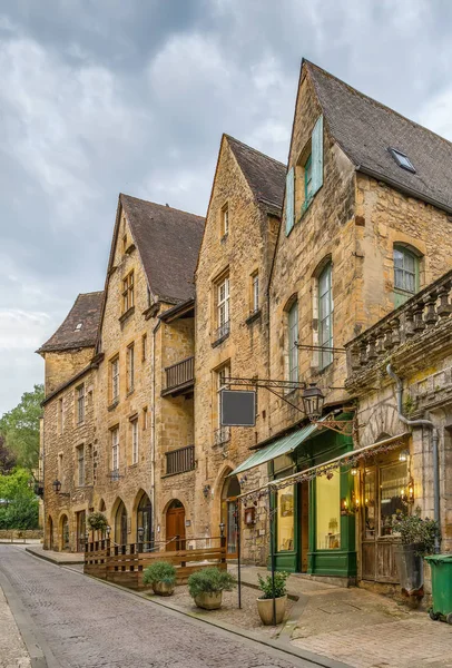 Ulice Sarlat Caneda Historické Centrum Departement Dordogne Francie — Stock fotografie