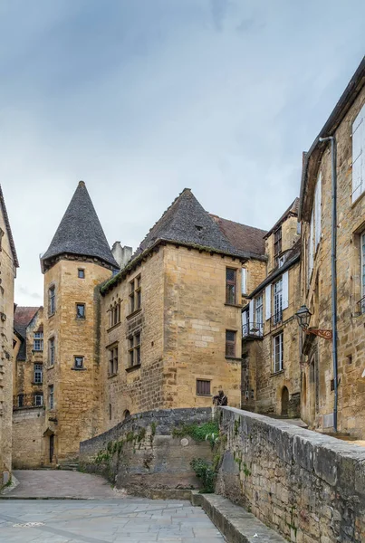 Rua Sarlat Caneda Centro Histórico Departamento Dordogne França — Fotografia de Stock