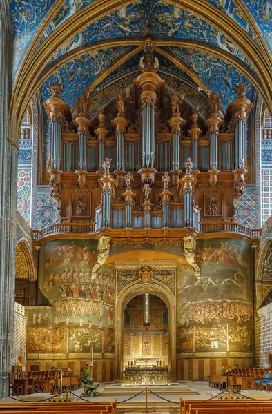 圣塞西莉亚大教堂 也被称为阿尔比大教堂 是法国阿尔比最重要的天主教建筑 特尼耶 — 图库照片