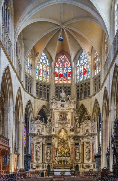 トゥールーズ大聖堂にあるローマ カトリック教会トゥールーズ フランス インテリア — ストック写真