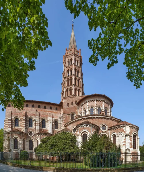 Basilica Saint Sernin Church Toulouse France Constructed Romanesque Style 1080 — Stock Photo, Image