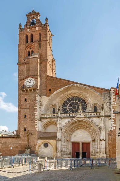 Toulouse Cathedral Католическая Церковь Расположенная Городе Тулуз Франция — стоковое фото