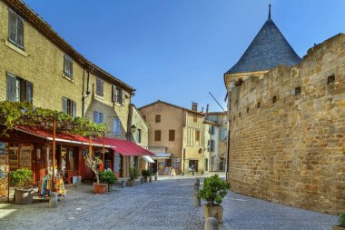  Cite de Carcassonne is a medieval citadel located in the French city of Carcassonne. Street in town