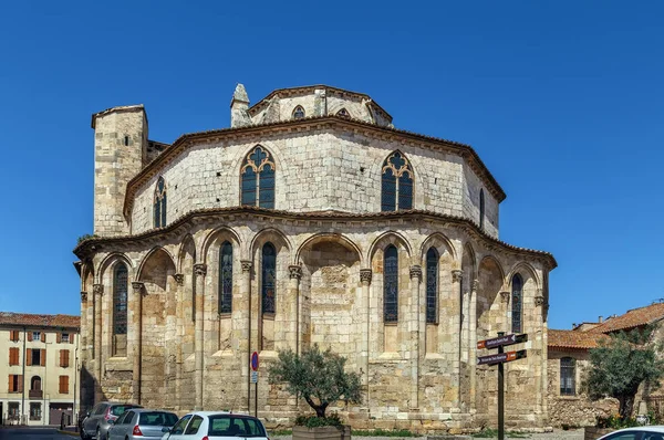 Basílica San Pablo Primera Iglesia Gótica Narbona Francia Vista Desde — Foto de Stock