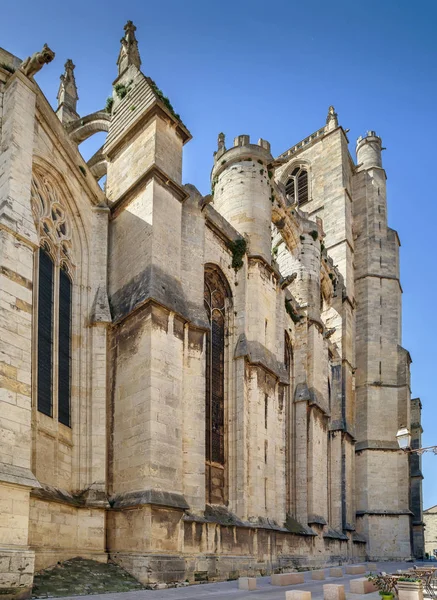 纳邦大教堂是一座罗马天主教教堂 位于法国纳邦镇 这座大教堂是一座国家纪念碑 供奉圣尤斯乌斯和牧师 — 图库照片