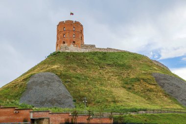 Şafak kule üst kalenin Vilnius, Litvanya, kalan bir parçasıdır