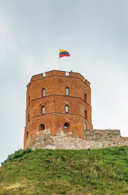Şafak kule üst kalenin Vilnius, Litvanya, kalan bir parçasıdır