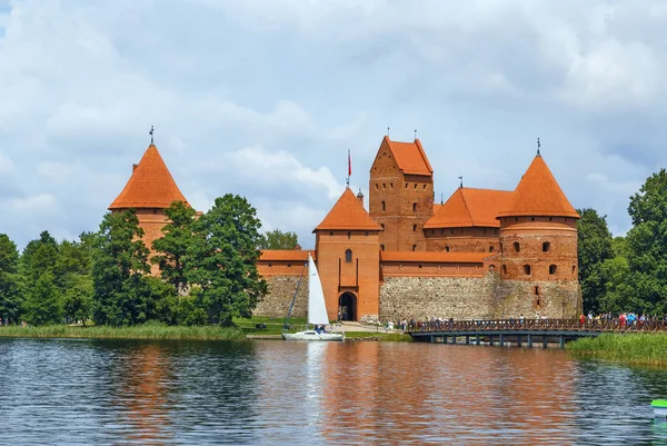 Trakai Island Castle Island Castle Located Trakai Lithuania Island Lake — Stock Photo, Image