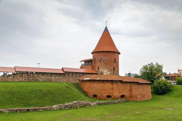 Castelo Kaunas Castelo Medieval Situado Kaunas Lituânia Foi Originalmente Construído — Fotografia de Stock