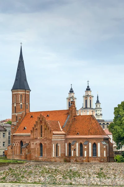 Церковь Витаутаса Великого Римско Католическая Церковь Старом Городе Каунаса Литва — стоковое фото