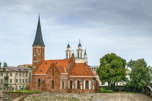 Kyrkan Vytautas Stort Romersk Katolska Kyrkan Den Gamla Staden Kaunas — Stockfoto