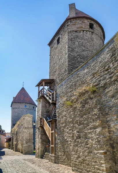 Muren van Tallinn, Estland — Stockfoto