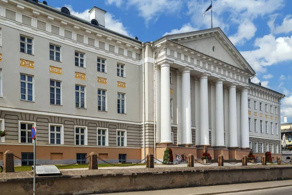 Hlavní budova univerzity v Tartu, Estonsko — Stock fotografie