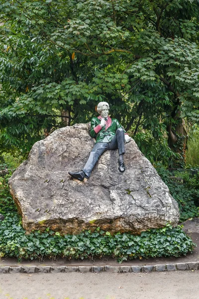 Scultura commemorativa Oscar Wilde, Dublino, Irlanda — Foto Stock