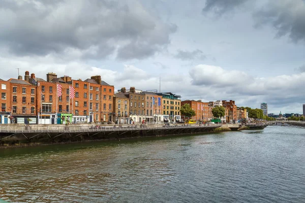 Liffey river, Dublin, Irlanda — Fotografia de Stock