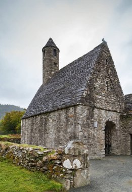 St. Kevin's Church in Glendalough, Ireland clipart