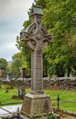 Celtic cross, Glendalough, İrlanda