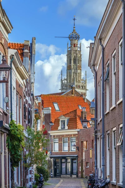 Straat in Haarlem (Nederland) — Stockfoto