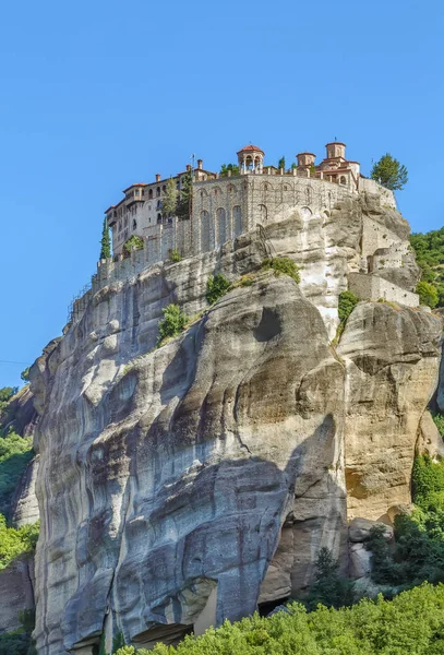 Meteora, Yunanistan'da kayaların görünümü — Stok fotoğraf