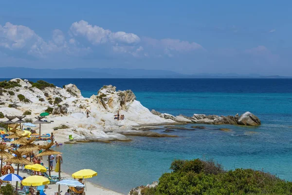 Kavourotripes Beach, Chalkidiki, Grécia — Fotografia de Stock