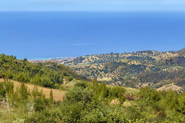 Llandscape on the Kassandra peninsula, Chalkidiki, Greece — Stock Photo, Image