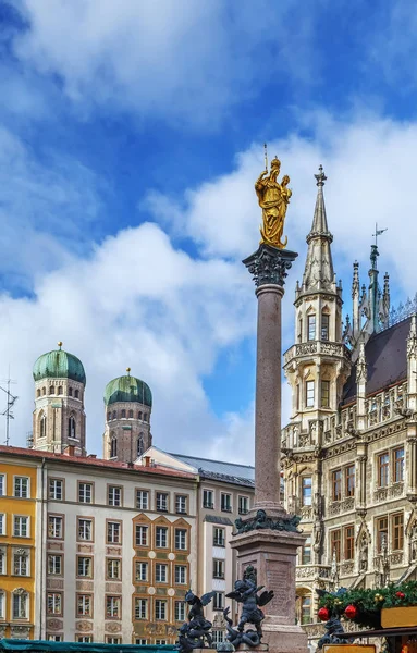 Mary's Column, Munich, Germany — Stock Photo, Image