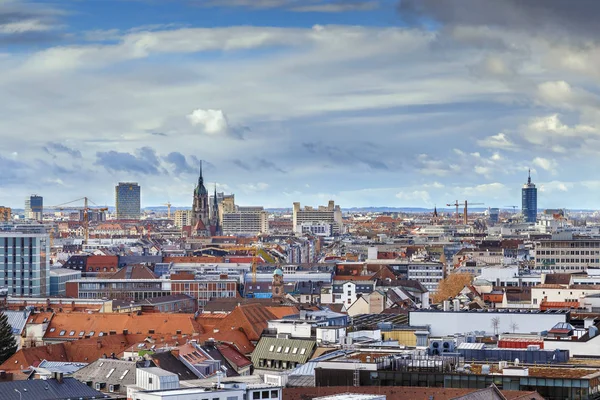 Widok z lotu ptaka, Monachium, Niemcy — Zdjęcie stockowe