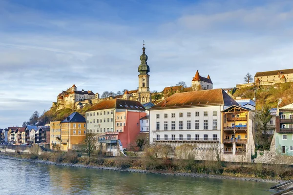 Widok z Burghausen, Niemcy — Zdjęcie stockowe