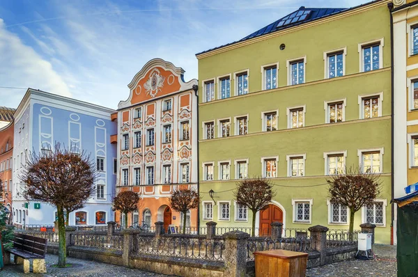 Piazza della città, Burghausen, Germania — Foto Stock