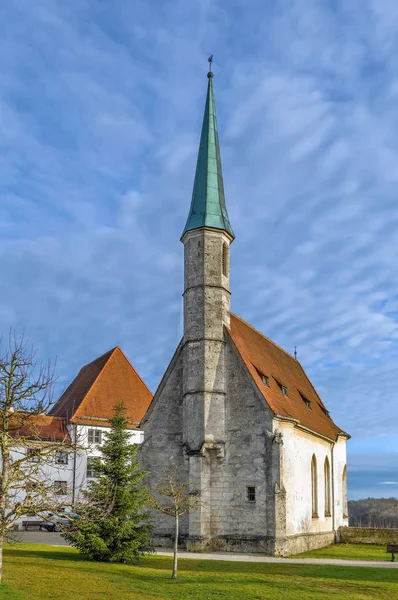 Svatá Maria s kaple, hrad Burghausen, Německo — Stock fotografie