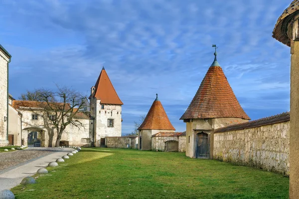 Башня мастера Гюнтера в замке Бургель, Германия — стоковое фото