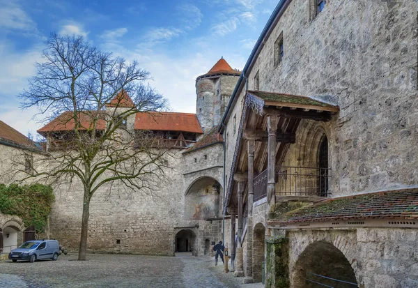 Ccourtyard in Burghausen castle, Germany — Stock Photo, Image