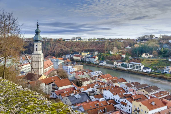 Widok z Burghausen, Niemcy — Zdjęcie stockowe