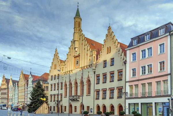 Altstadt street en Landshut, Alemania — Foto de Stock