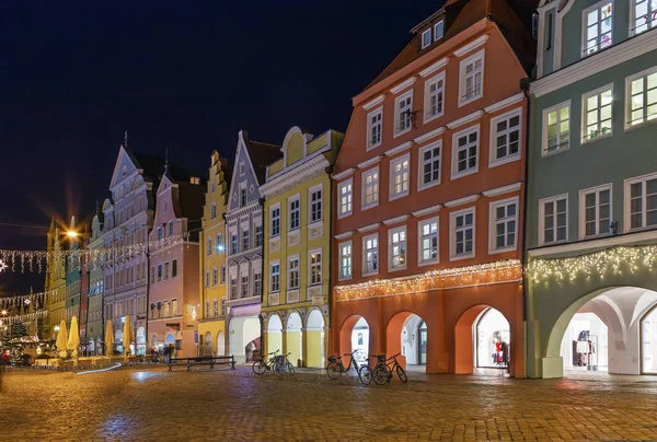 Altstadt utca itt Landshut, Németország — Stock Fotó