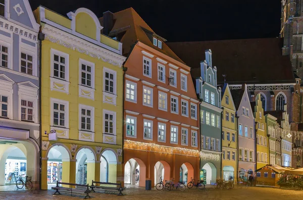 Altstadt utca itt Landshut, Németország — Stock Fotó