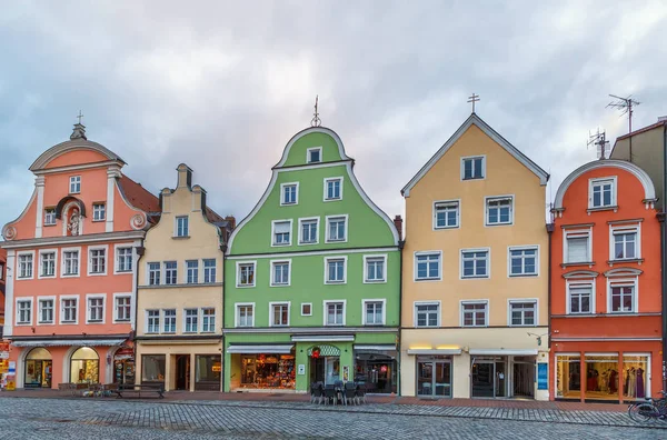 Rua Altstadt em Landshut, Alemania — Fotografia de Stock