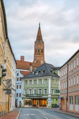 Landshut, Almanya'da Neustadt caddesi