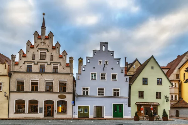 Ulica Neustadt w Landshut, Niemcy — Zdjęcie stockowe